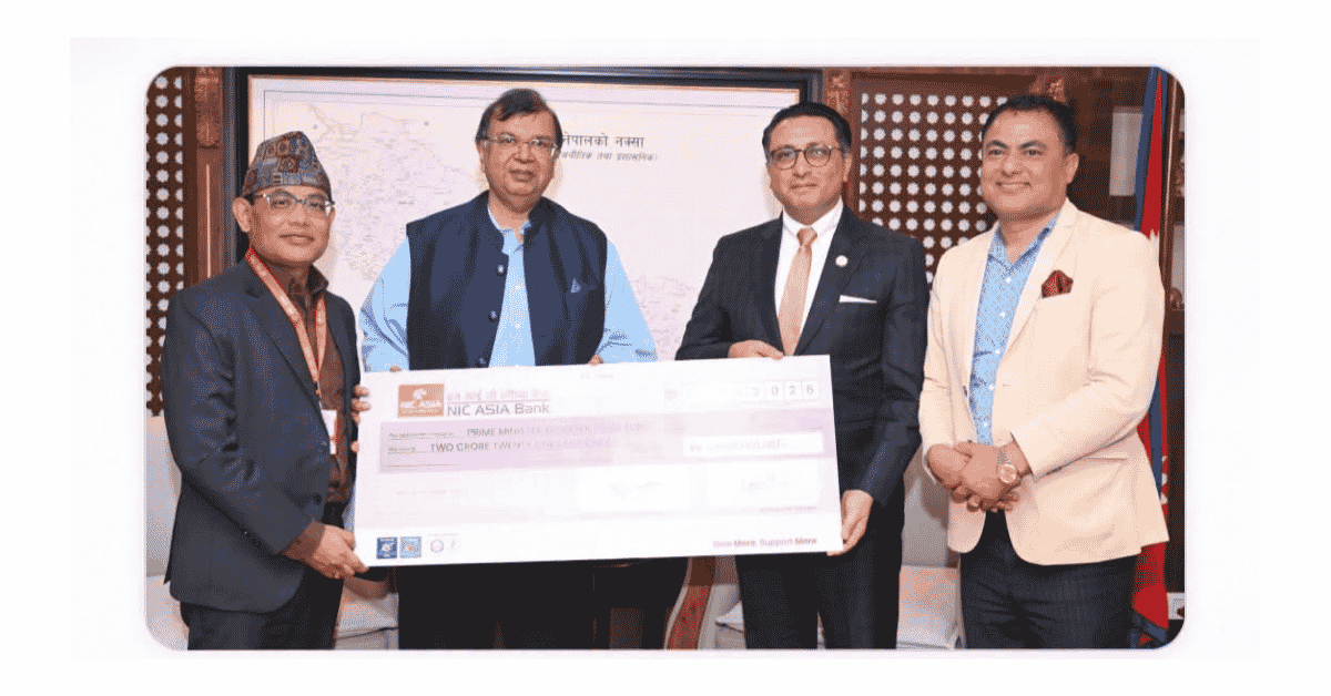 एनआईसी एशिया बैंकद्वारा भोटेकोशी बाढीपीडितका लागि २ करोड २१ लाख सहयोग